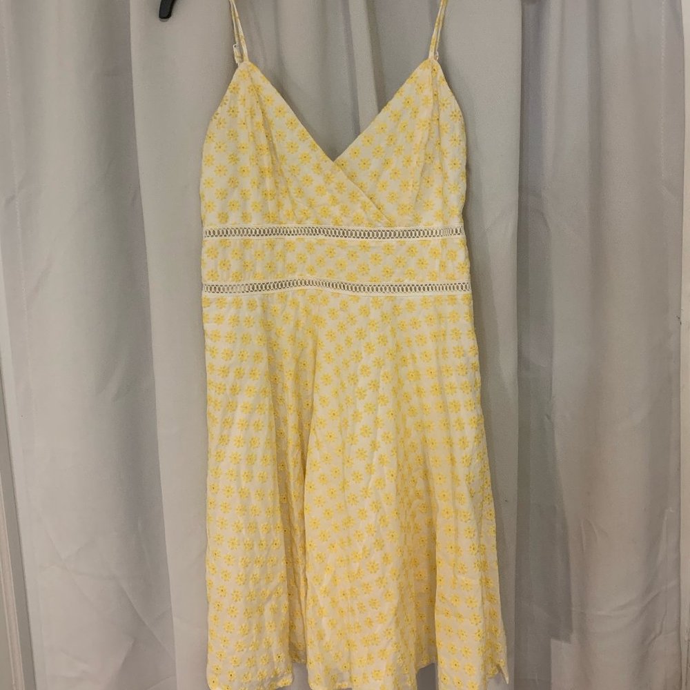Yellow floral dress